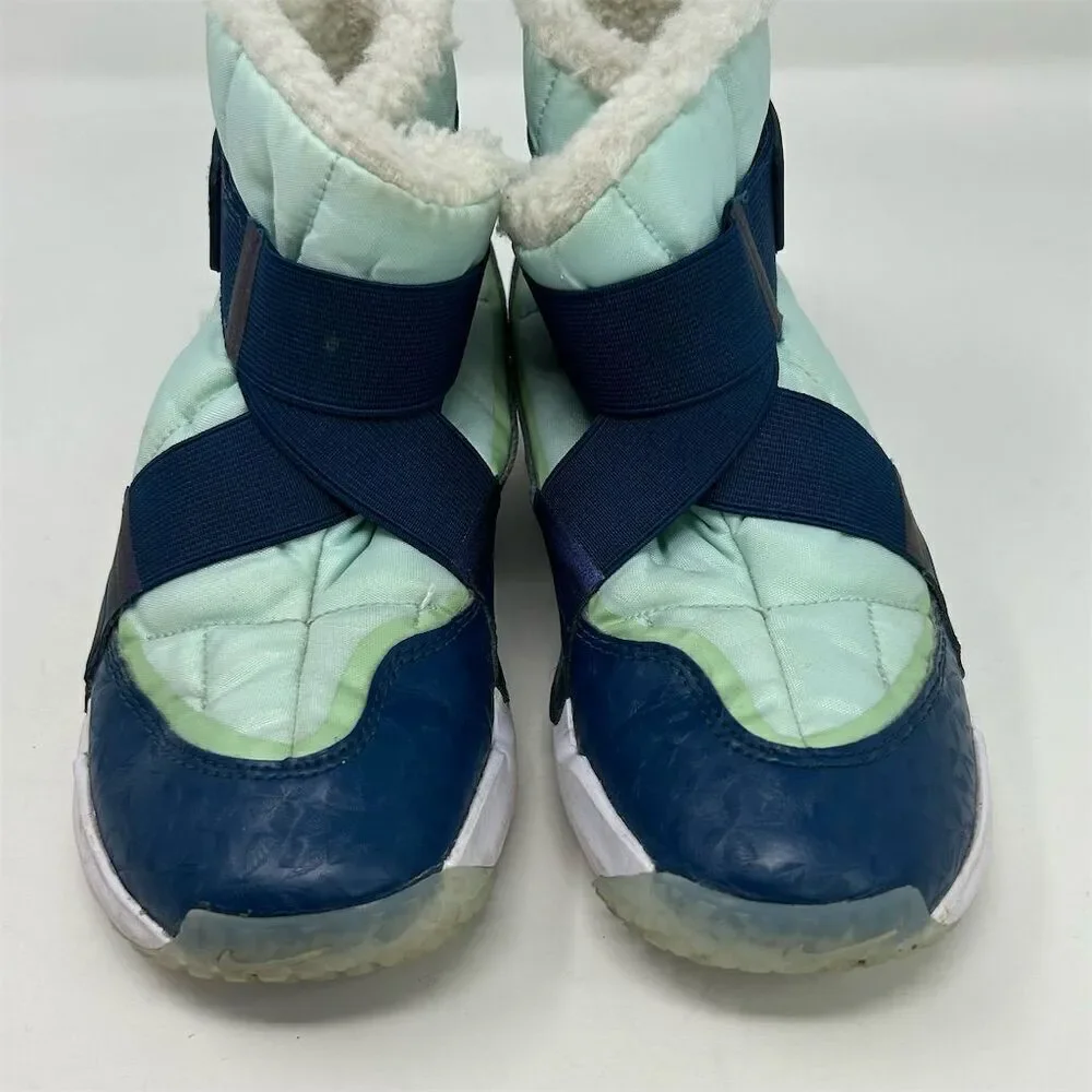 Nike Youth Flex Advance SE PS Winter Snow Boots Blue Pawprints Size 2Y